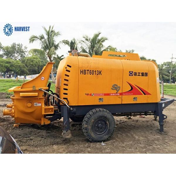 Remorque de pompe concrète de Max Conveying Distance 150m HBT6013K 40M3/H