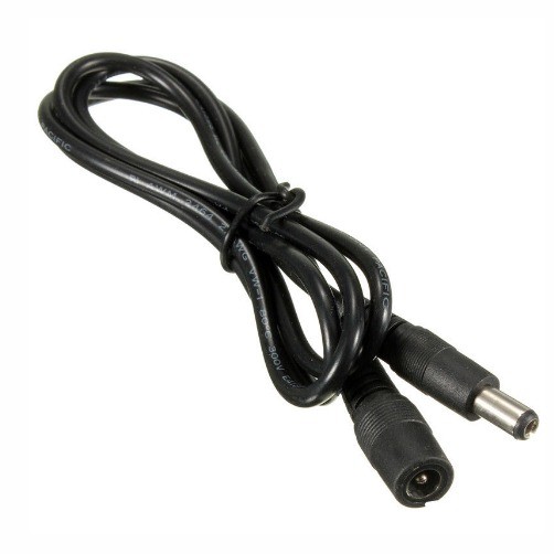 Black 1/2/5/10M Power Supply Extension DC Cable for CCTV Security Camera 5.5x2.5mm