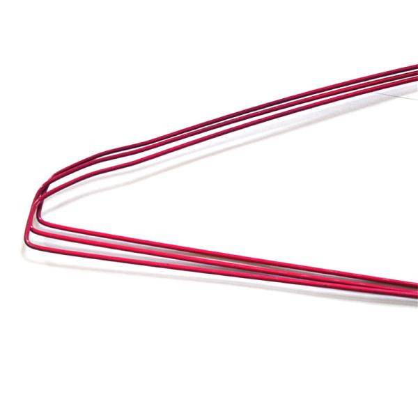 Q195 20.5cm Dry Cleaning Powder Coated Wire Suit Hanger