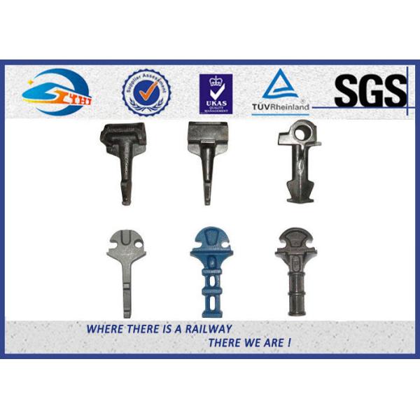 Простым поверхностным часть рельса литого железа врезанная плечом для железнодорожной системы крепления