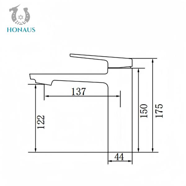 Premium Quality Wash Basin Faucet Brass Body Elegant Deck Mounted Chromed Surface