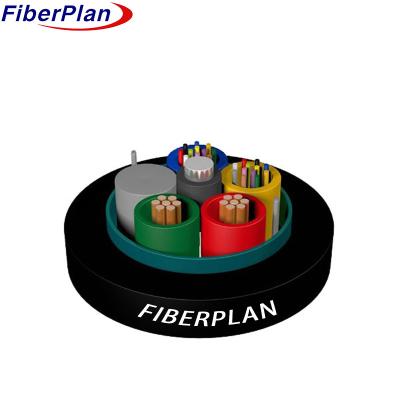 GDTS Parallel Steel Wire Strengthen Composite Fiber Optic Cable for Outdoor Distribution