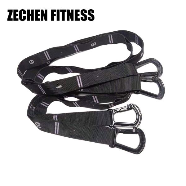 Home Fitness Wooden Gymnastic Rings 32mm Gym Equipment With Safety Carabiners