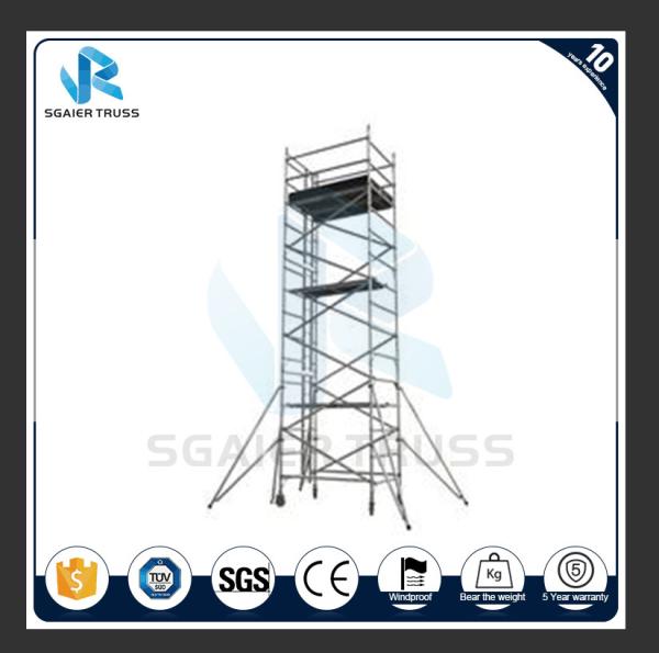 Steady Adjustable Aluminum Plank , Dia 50mm Aluminum Alloy 6m Scaffold Tower