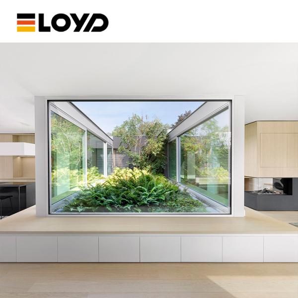 Industrial Grid Fixed Aluminum Window – Loft Style