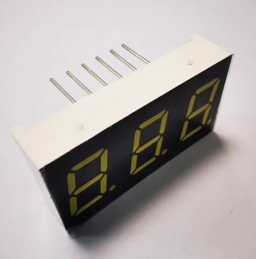 Compact Triple Digit 0.4inch 7 Segment Common Cathode Super Bright Red LED Display for Coffee Maker Machine