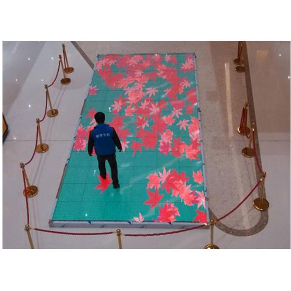 PC Cover 1R1G1B SMD3535 250x250mm LED Glass Floor Tile
