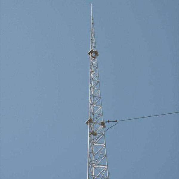 Galvanised Bts Gsm Lattice Steel Tower Microwave 90 M Antenna 35m 3 Leg