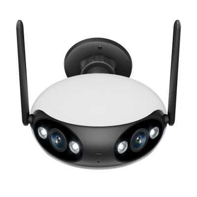 POE IP Dual Lens Outdoor Waterproof Security Camera 2K 4MP IP66 Waterproof