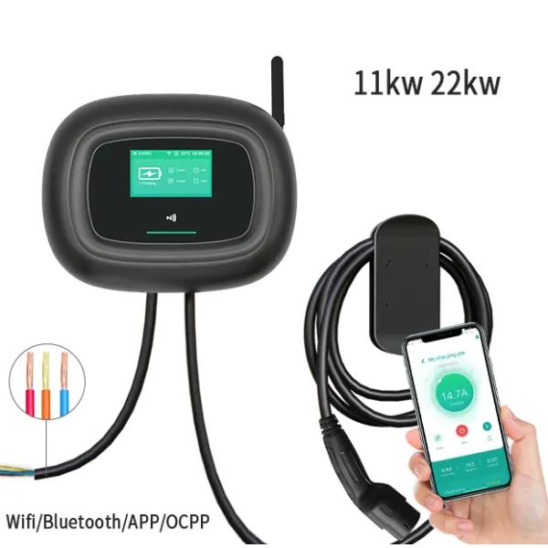 Wall Mounted EV Level 3 Charger 8-40A -25℃~+50℃ Operating Temperature
