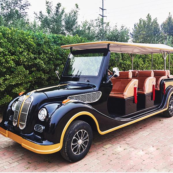 7 8 Seats Electric Vintage Golf Cart with Retro Style and Li-ion Battery from Outlet