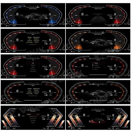 ビクナブ 12.3デジタルインスツームクラスター BMW X5 E70 2007-2013 Linuxシステム