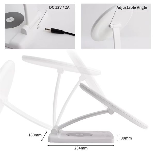 049 Kilogram Customizable Logo Wireless Charging Function Lamp 10000 Lux Led Daylight Sad Light Therapy Lamp Depression
