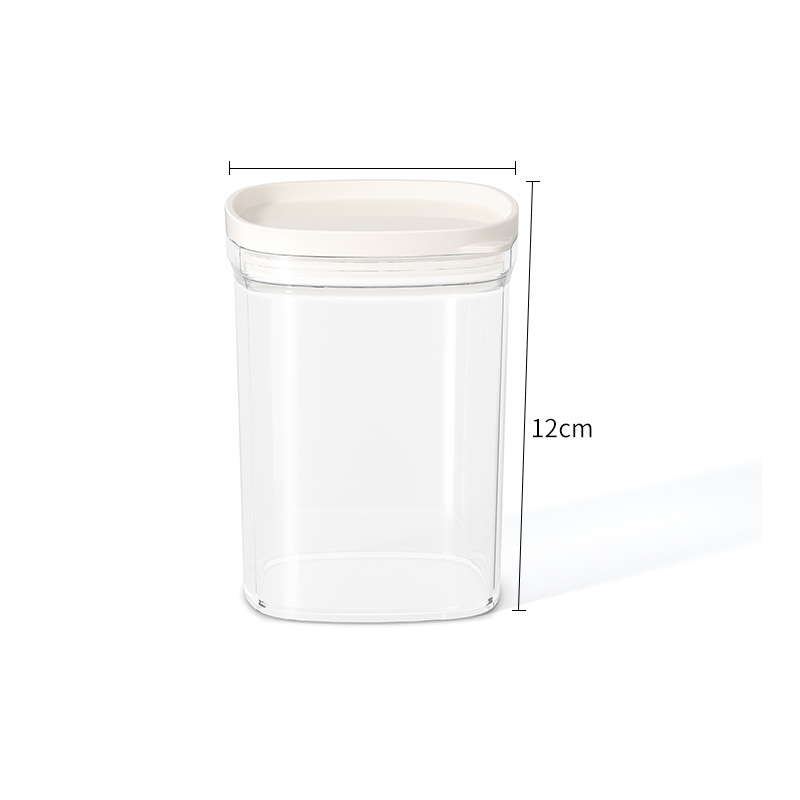 Food-grade Plastic sealed Jar Transparent Coffee Bean Storage Jar Kitchen Grain Snack Storage Box