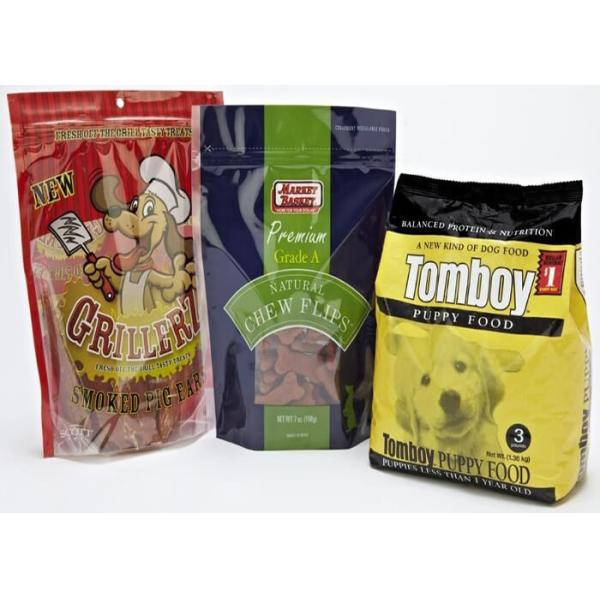 Reusable Animal Feed Packaging Bags Dog Food Sack Glossy Appearance