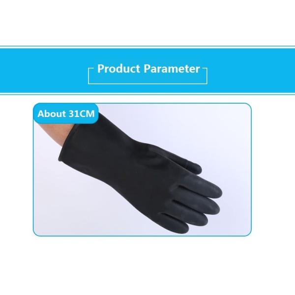 Промышленные перчатки, устойчивые к кислотам и щелочам, черные резиновые перчатки, утолщенные от химических пятен и коррозии