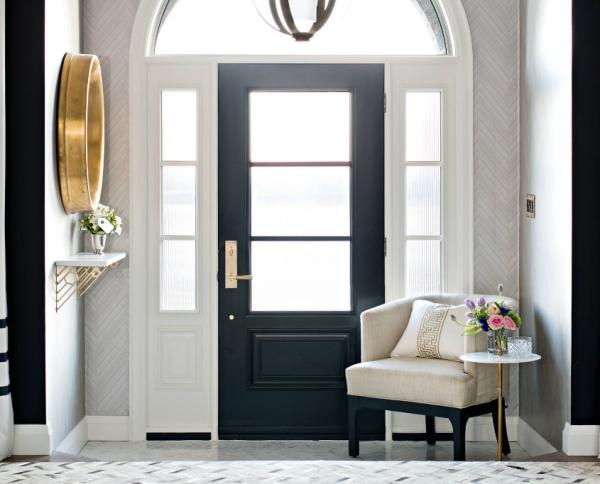 Solid Wood Doors customized plastic composite pvc MDF white black door