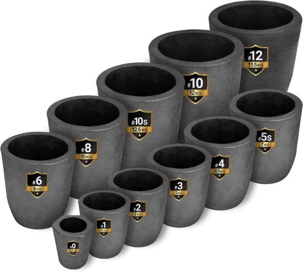 Clay Graphite Crucible For Metal Melting Casting Refining Gold Silver Copper Brass Aluminum
