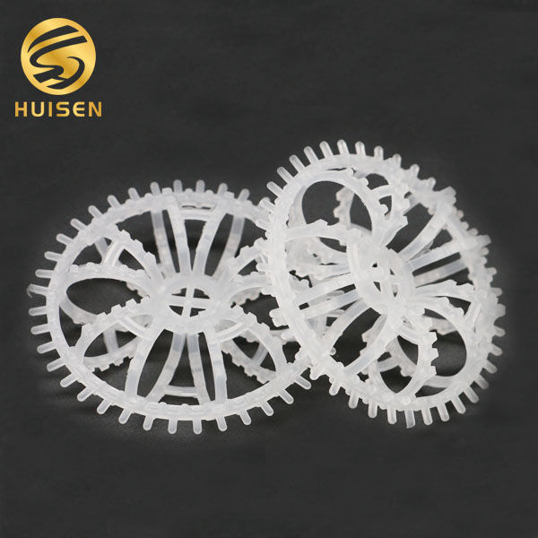 PP Plastic Tower Pall Ring Packing Gas Washing Purification Support 98% Porosity