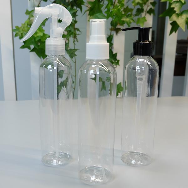 JL-PET2303 Plastic PET 24/410 Clear Pump Bottles 300ml Tall