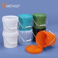 5L de qualidade alimentícia personalizada transparente, transparente, fermentação de peixe 20L balde de tinta com cabo de tampa