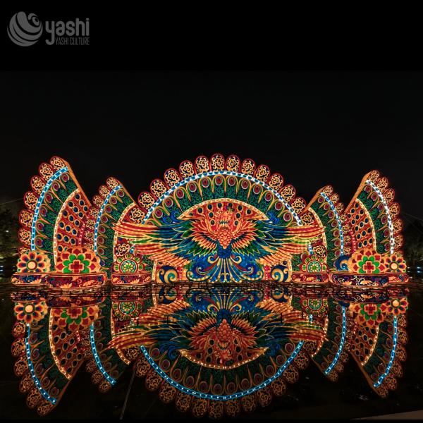Traditional Chinese Festival Lantern 110/220V for New Year Theme Light Shows