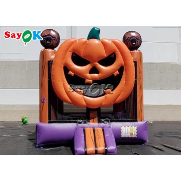 Despedida inflable de salto adulta de Halloween de la calabaza del castillo