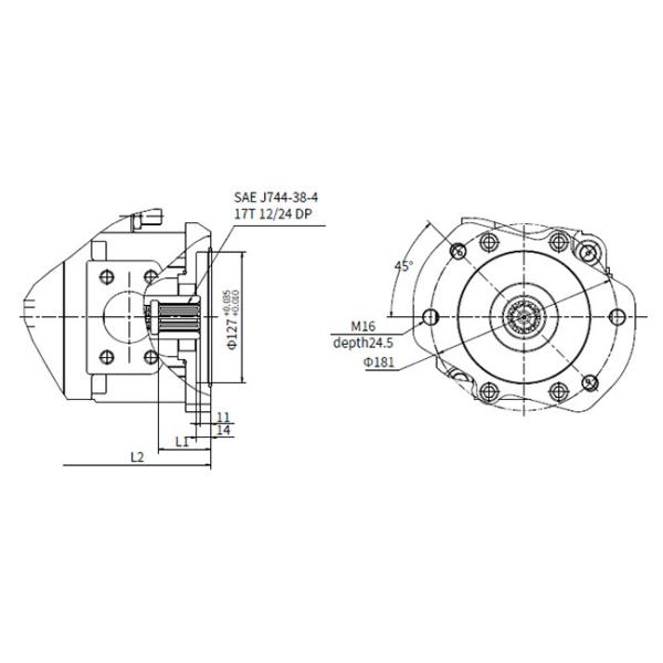 Trailer Hydraulic Power Control Unit With Cut-Off / Load Sense Control Electro-Proportional Torque