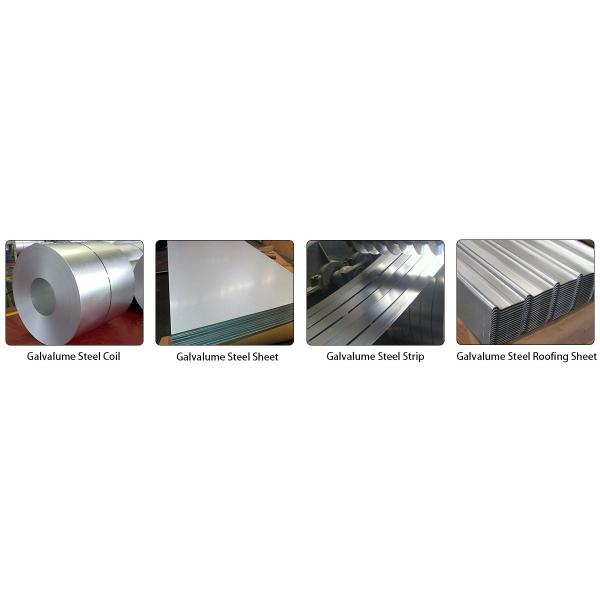 la bobina de acero JIS HDGL del Galvalume de 0.75mmx180m m galvanizó las tiras de acero