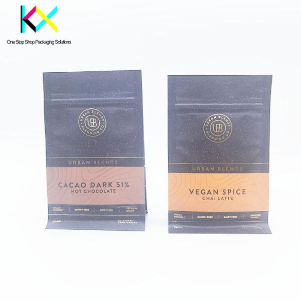 Flexible Digital Printed Packaging Bags For Protein Powder Flat Bottom Pouch