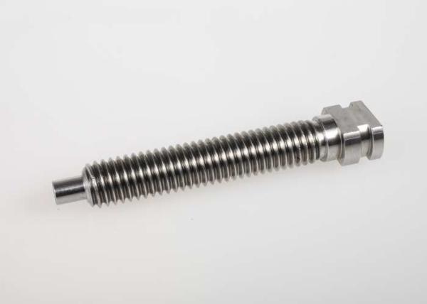 Micro Machining CNC Precision Machining Parts , Spline Hollow Screw Bolt With Square Head Knob