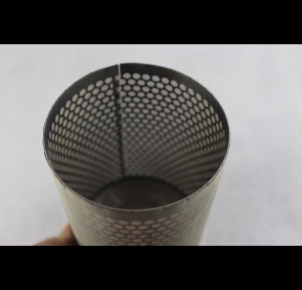 Chemical Perforated Stainless Tube , Hole Pattern Perforated Aluminium Tube