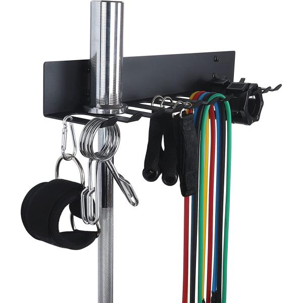 Порошковое покрытие Gym Storage Rack Hook Flexible Gym Wall Organizer для резистентных лент