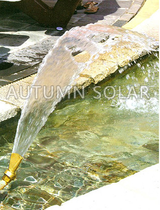 Flat Mouth Stainless Steel Nozzle , Water Film DN25 Jet Spray Nozzle