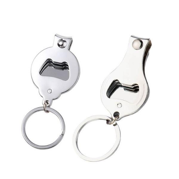 Multi Function Sublimation Blank Foldable Hand Toe Opener Keyring Nail Scissors Nail Cutters