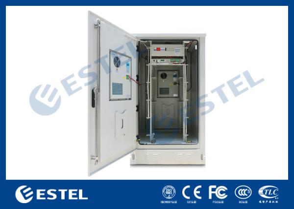 armário exterior galvanizado polegada de 19 telecomunicações do armário exterior de aço da estação base com DC48V