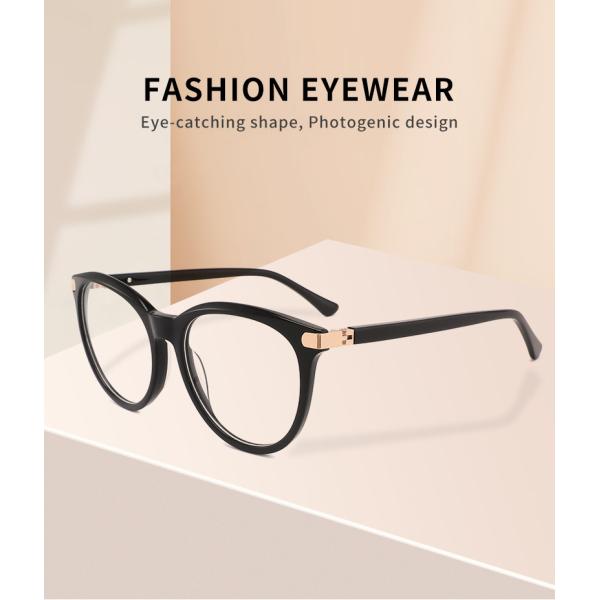 Классики стекел ацетата Eco рамка 55mm Очкиes объектива дружелюбной круглой ретро ясная