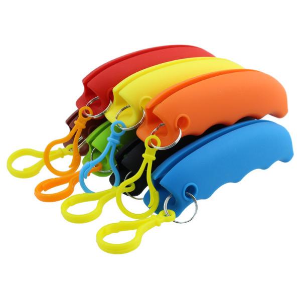Silicone bag lifting device plastic button carrying device  9*2.3*2.5mm logo customized