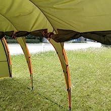 Waterproof Car Awning Sun Shelter, Portable Auto Canopy Camper Trailer Sun Shade for Camping, SUV, Outdoor, Beach Army