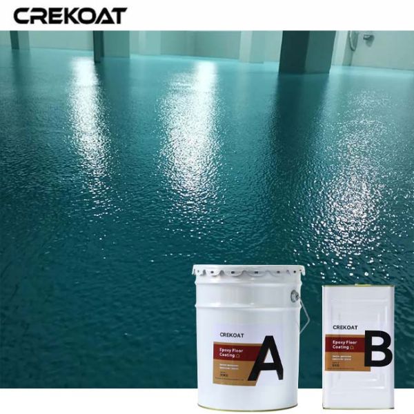 Self Leveling Waterproof Epoxy Floor Coating with 5:1 Mix Ratio and 12 Months Shelf Life