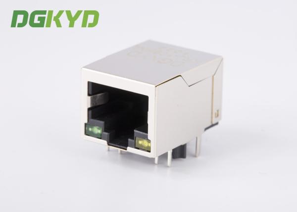 Side Entry Single Port 10/100baseT RJ45 with transformer , UTP RJ45 8P8C female Jack