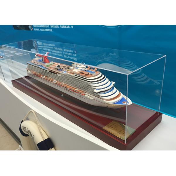 Scale 1:900 Outdoor Decoration Carnival Dream Cruise Ship Model With Alloy Diecast Anchor Material