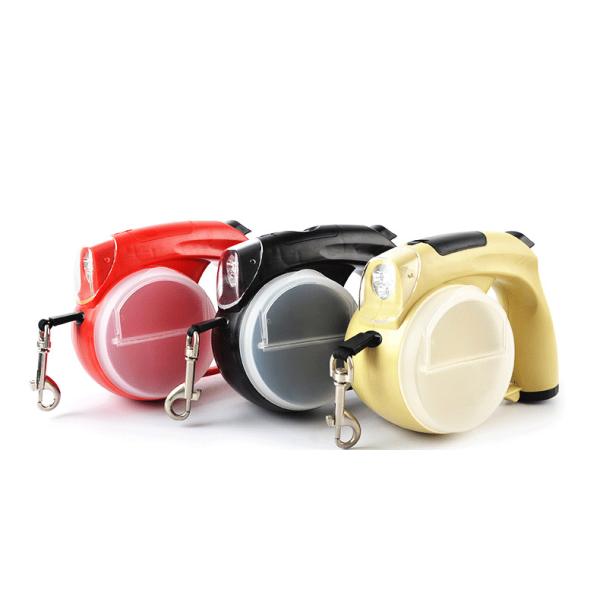 4m Retractable Led Dog Leash Nylon Retractable Dog Leash With Flashlight