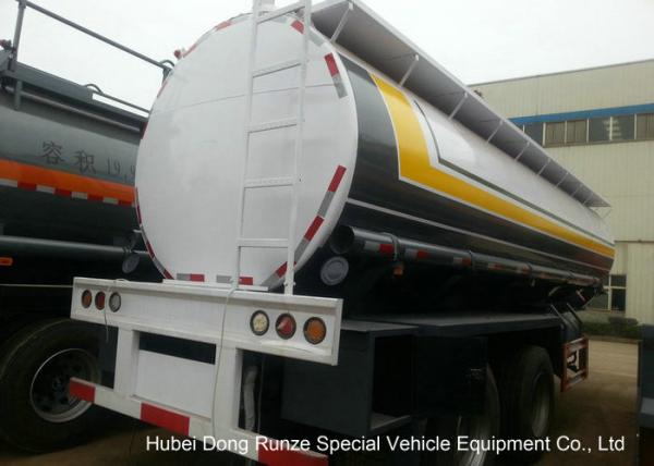 Dual Axle 32 Ton Tank Semi Trailer Single Point Suspension For Hydrofluoric Acid / HCL