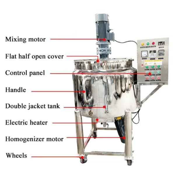 Tanque de almacenamiento de acero inoxidable 316 de alto rendimiento para cosméticos de jabón líquido