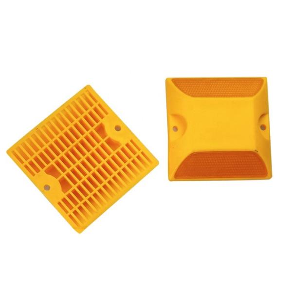 CE ISO9001 Road Cone Sign Reflective Road Stud Yellow Plastic Road Side Reflectors