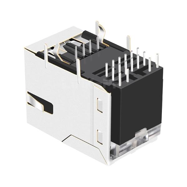 LPJU3836AHNL RJ45 Magjack with Single USB 1000 Base-T Tab Up Green/Yellow Leds