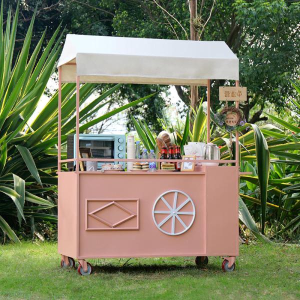 Three Wheels Mobile Vending Cart for Coffee Retail Hot Dog Truck Tricycles Ice Cream