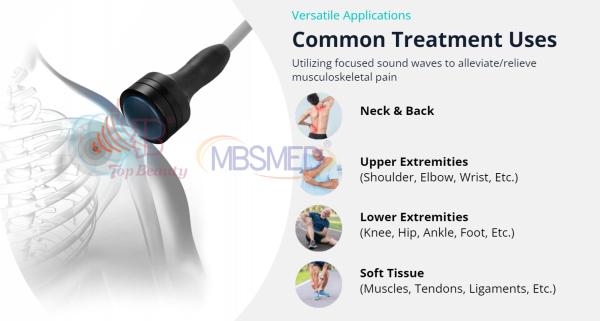 Electromagnetic Focused Shockwave Therapy Focus Shock Wave Fisioterapia Equipment