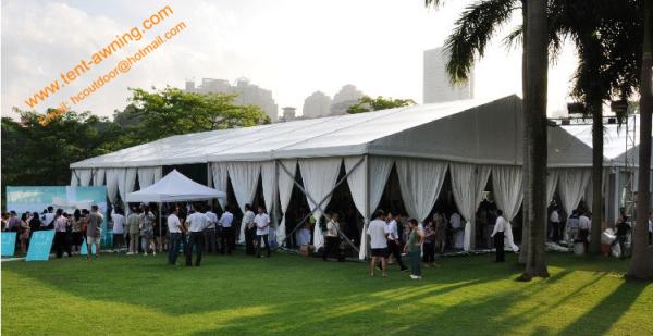 Mobile Temporary Rental Wedding Canopy Aluminum Fireproof  Marquees Guangzhou Factory